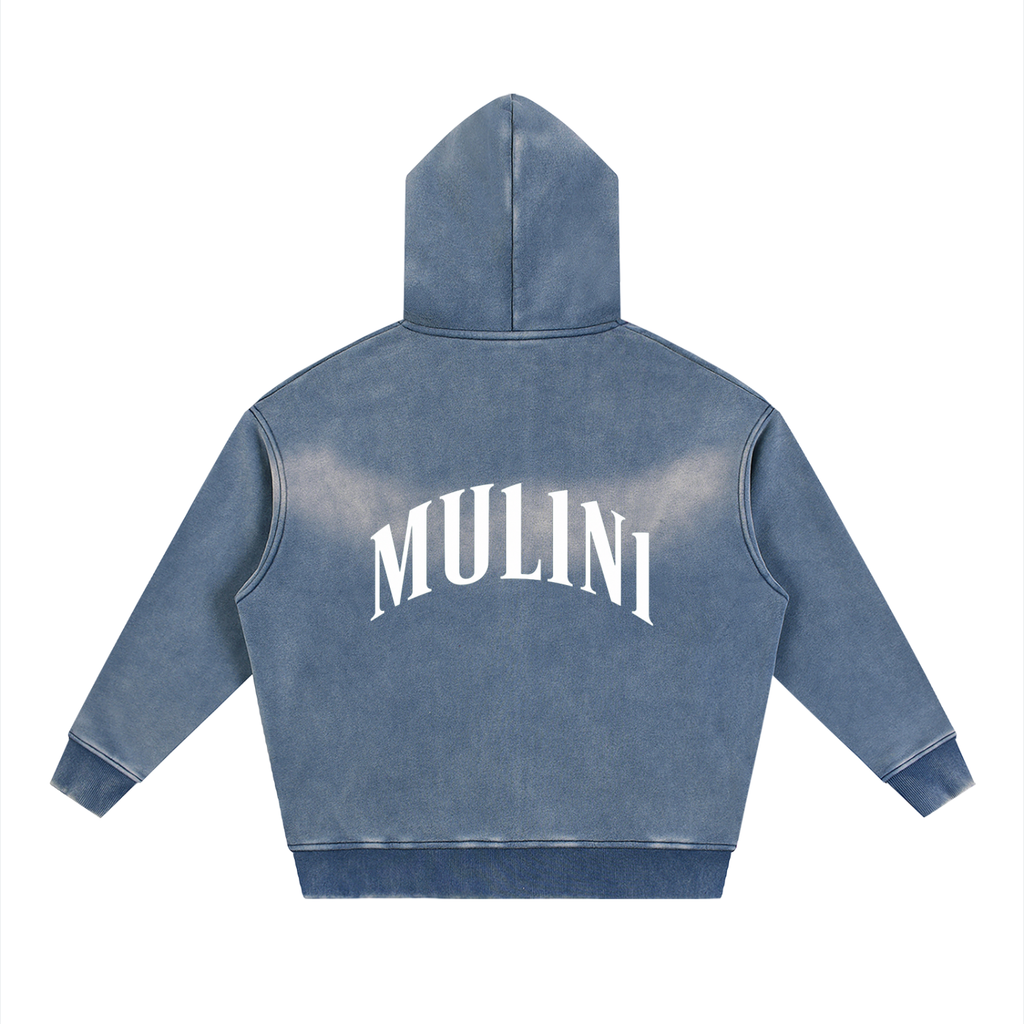 Mulini Sunfade Boxy Two-way Zip Hoodie