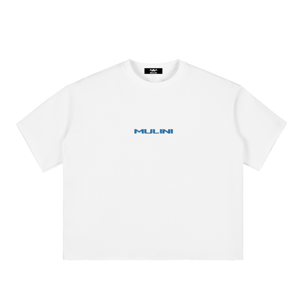 Mulini Embroidered Boxy Raw-Edge T