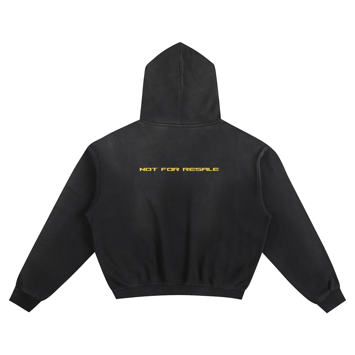 Mulini Embroidered Sunfade Boxy Hoodie "Not For Resale"