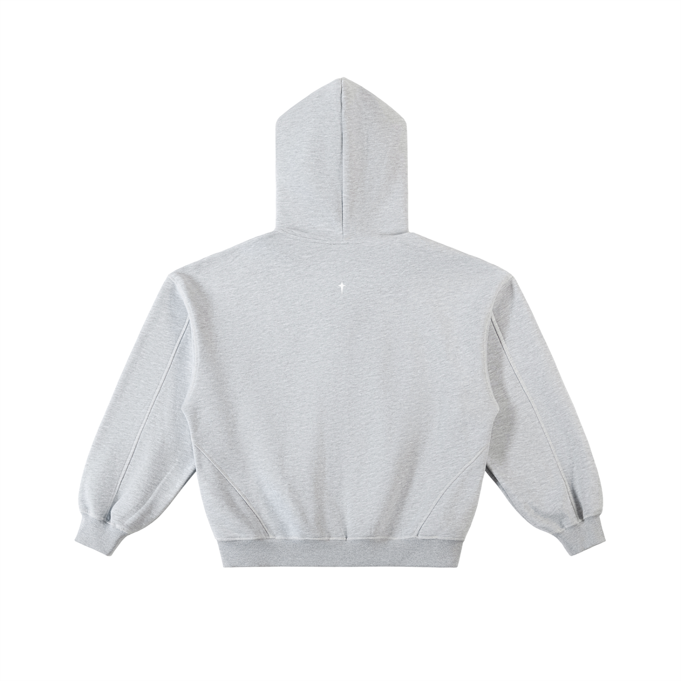 Cupid Boxy Stitched Zip Up Hoodie