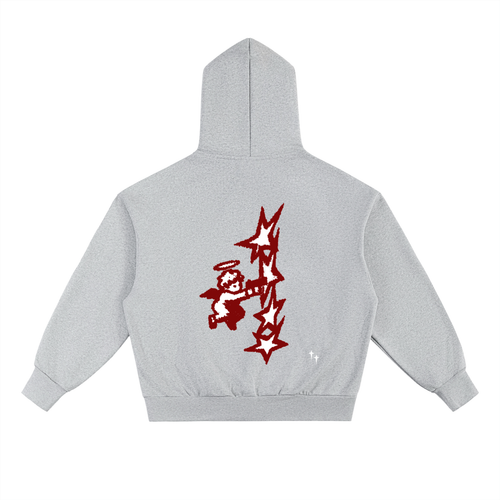 Cupid Stars Red Heavyweight Hoodie
