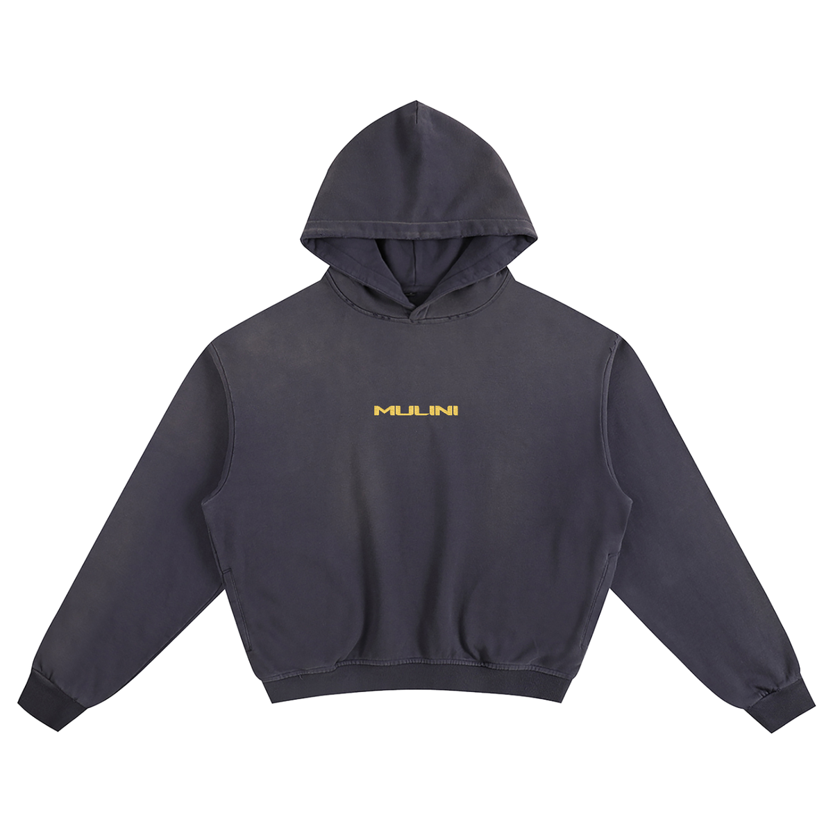 Mulini Embroidered Sunfade Boxy Hoodie "Not For Resale"