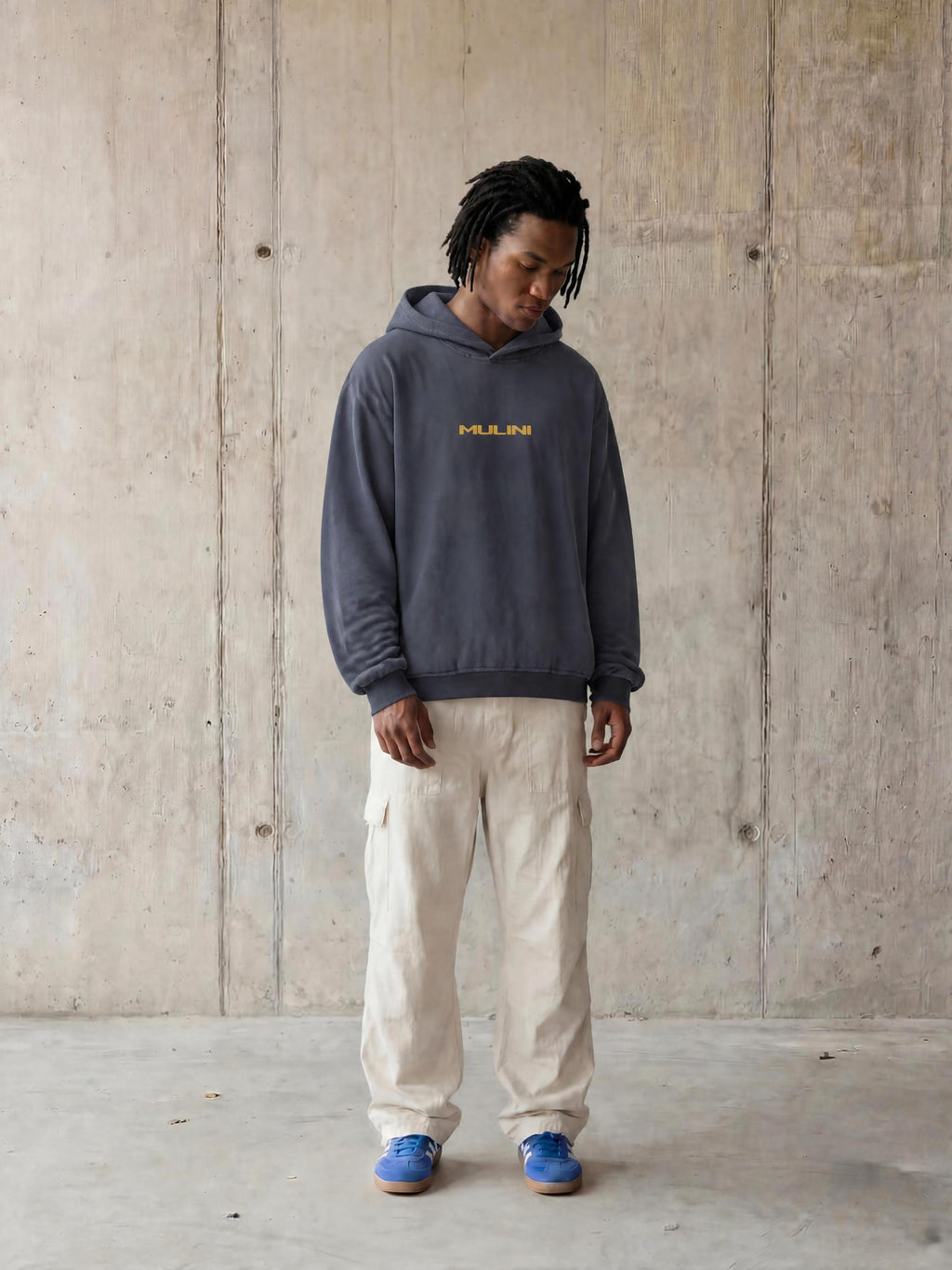 Mulini Embroidered Sunfade Boxy Hoodie "Not For Resale"
