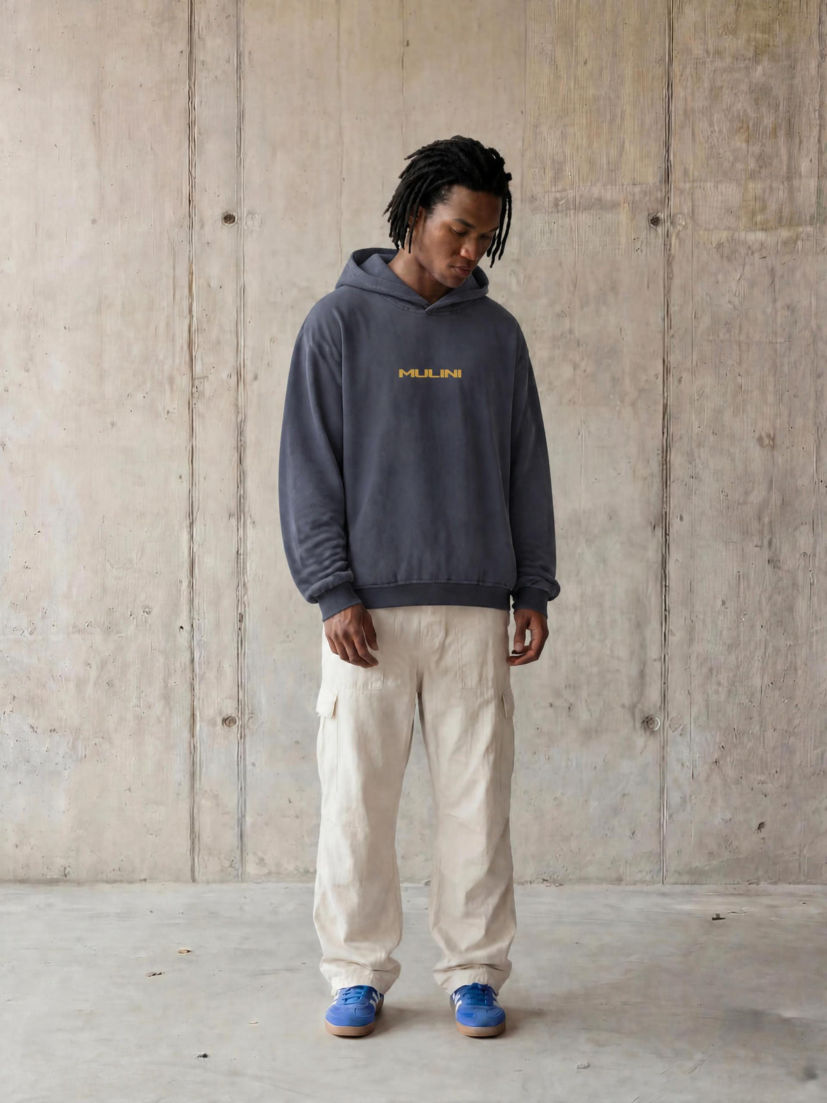 Mulini Embroidered Sunfade Boxy Hoodie "Not For Resale"