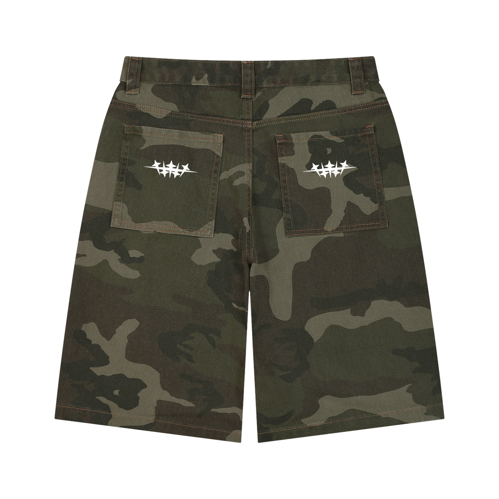 Mulini Wide Camo Shorts