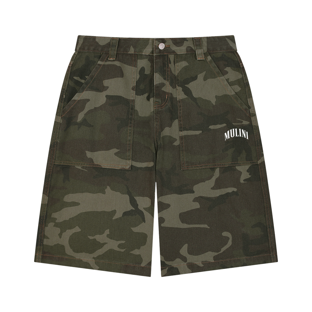 Mulini Wide Camo Shorts