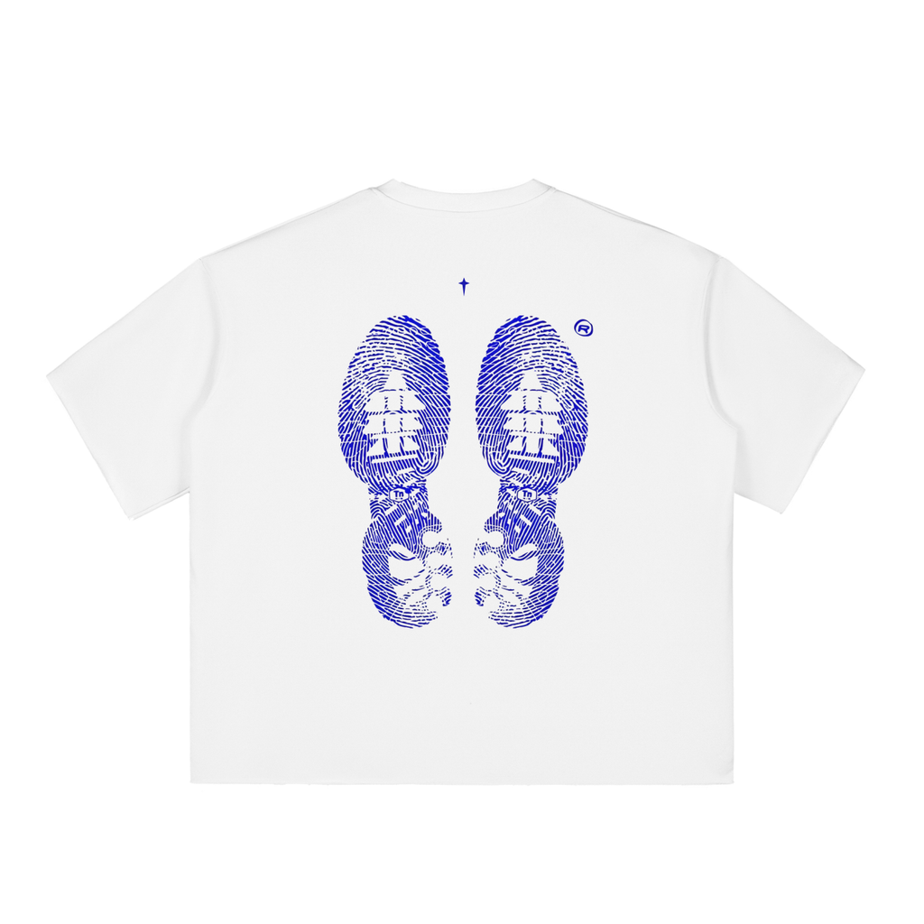 Blue Footprint Boxy TShirt