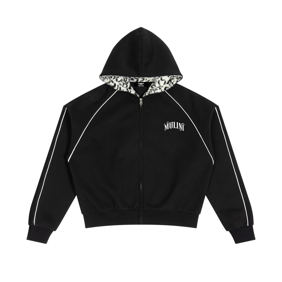 Mulini Fleece Cheetah Print Hoodie