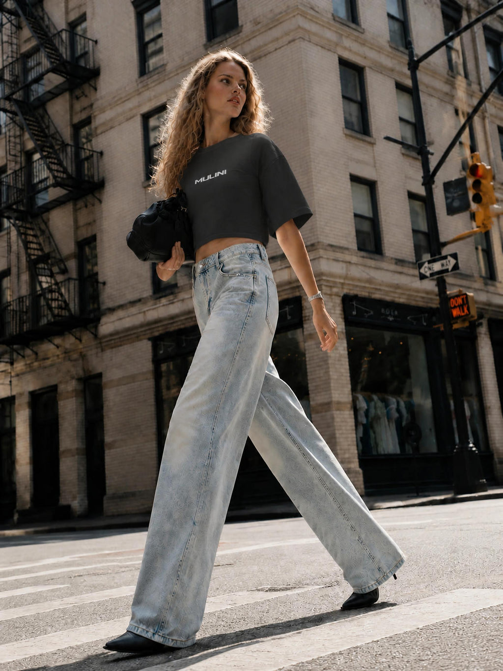 Mulini Washed Baby Crop Top