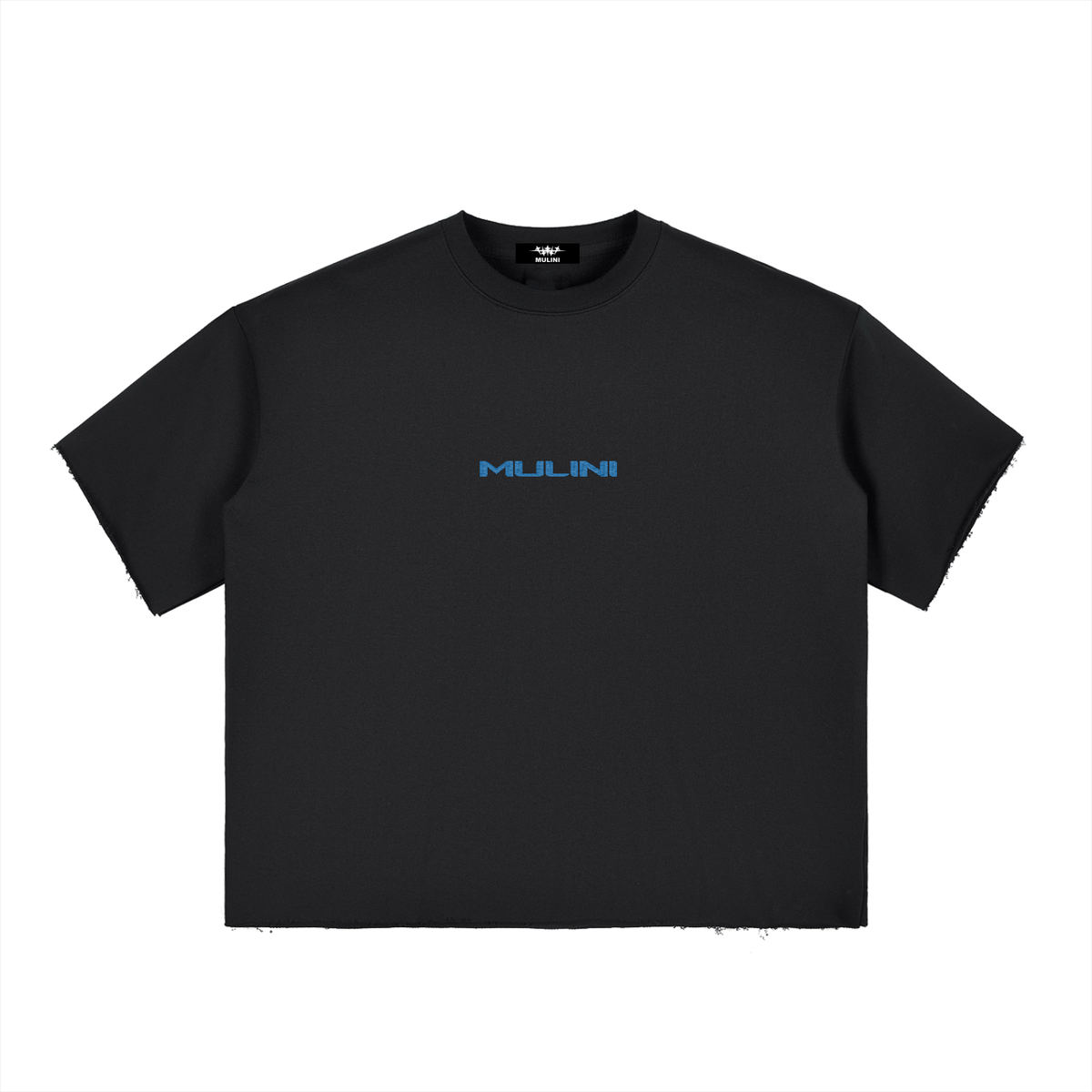 Mulini Embroidered Boxy Raw-Edge T