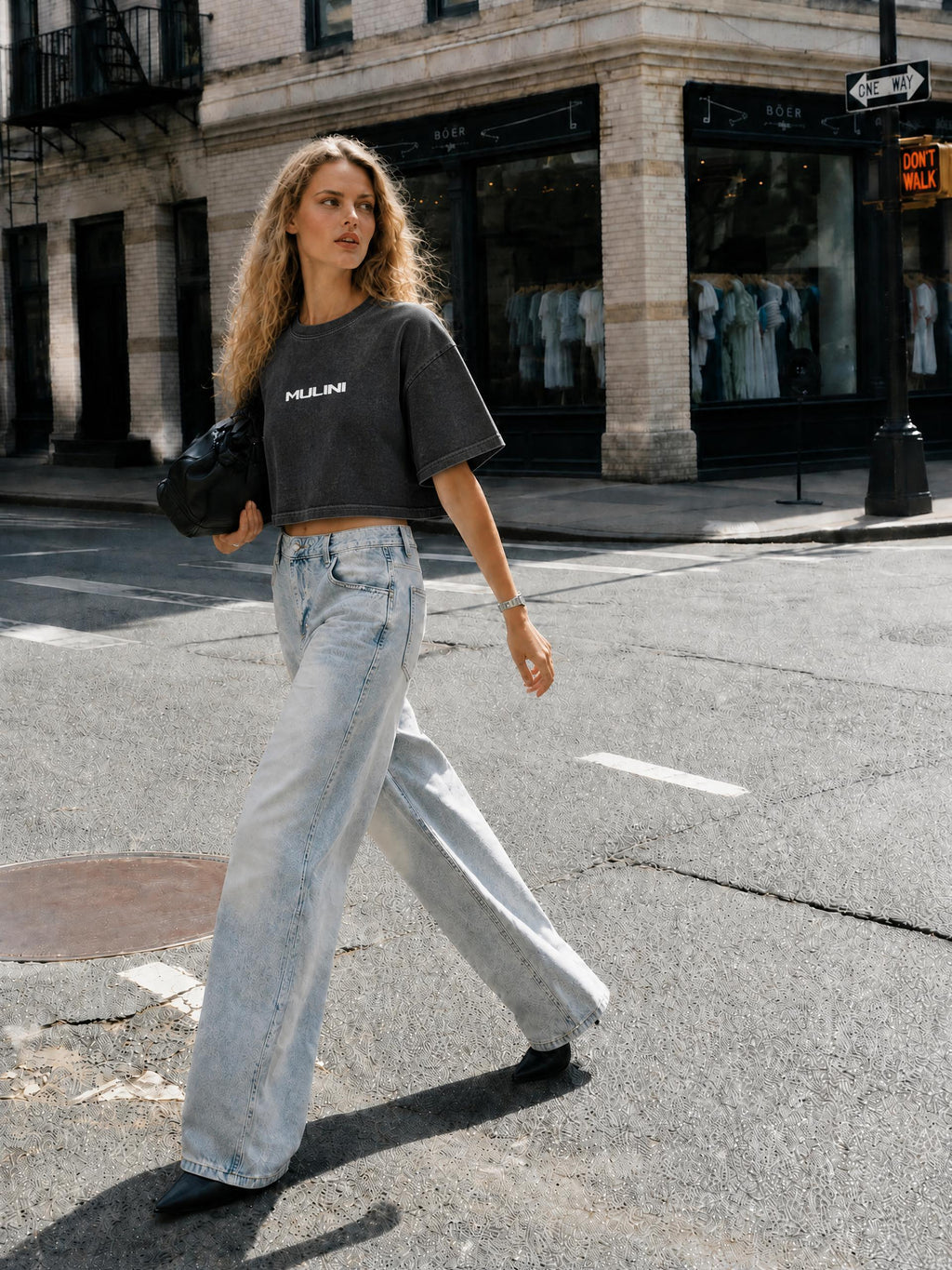 Mulini Washed Baby Crop Top
