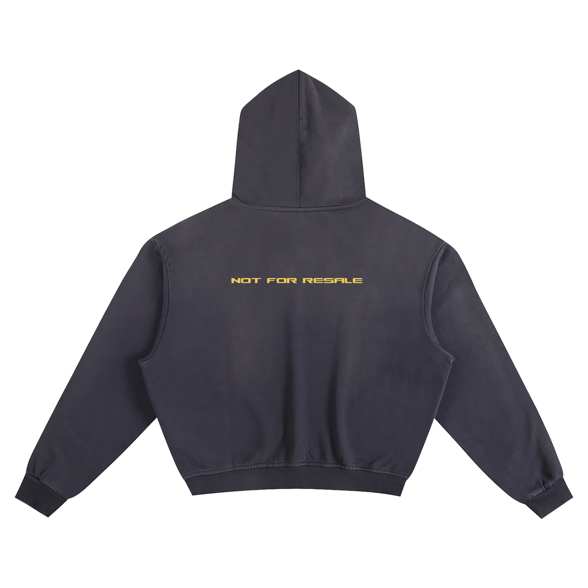 Mulini Embroidered Sunfade Boxy Hoodie "Not For Resale"