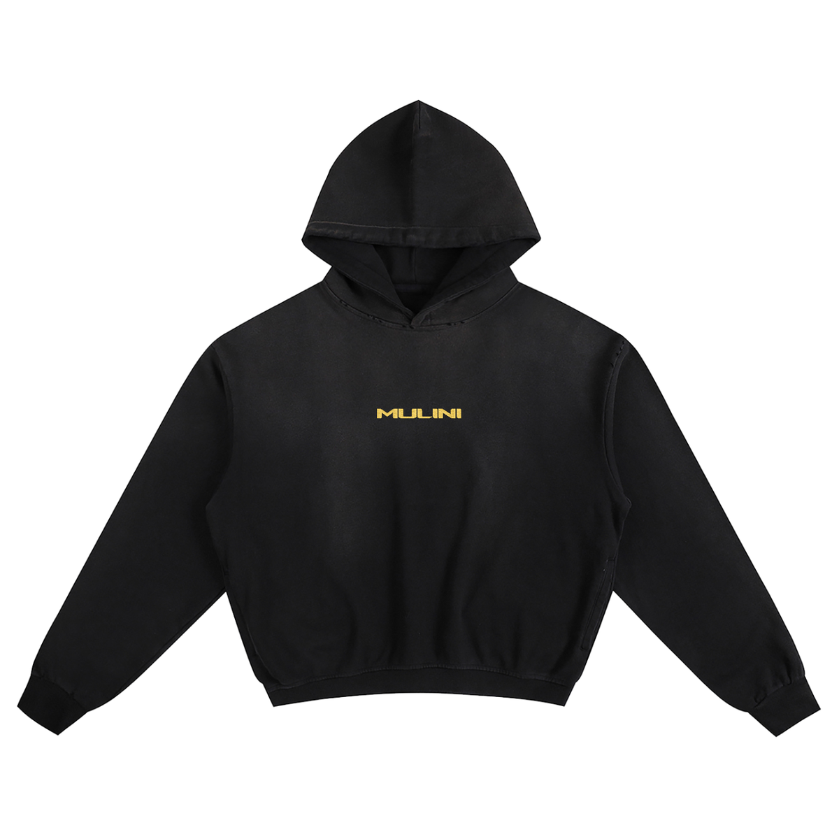 Mulini Embroidered Sunfade Boxy Hoodie "Not For Resale"