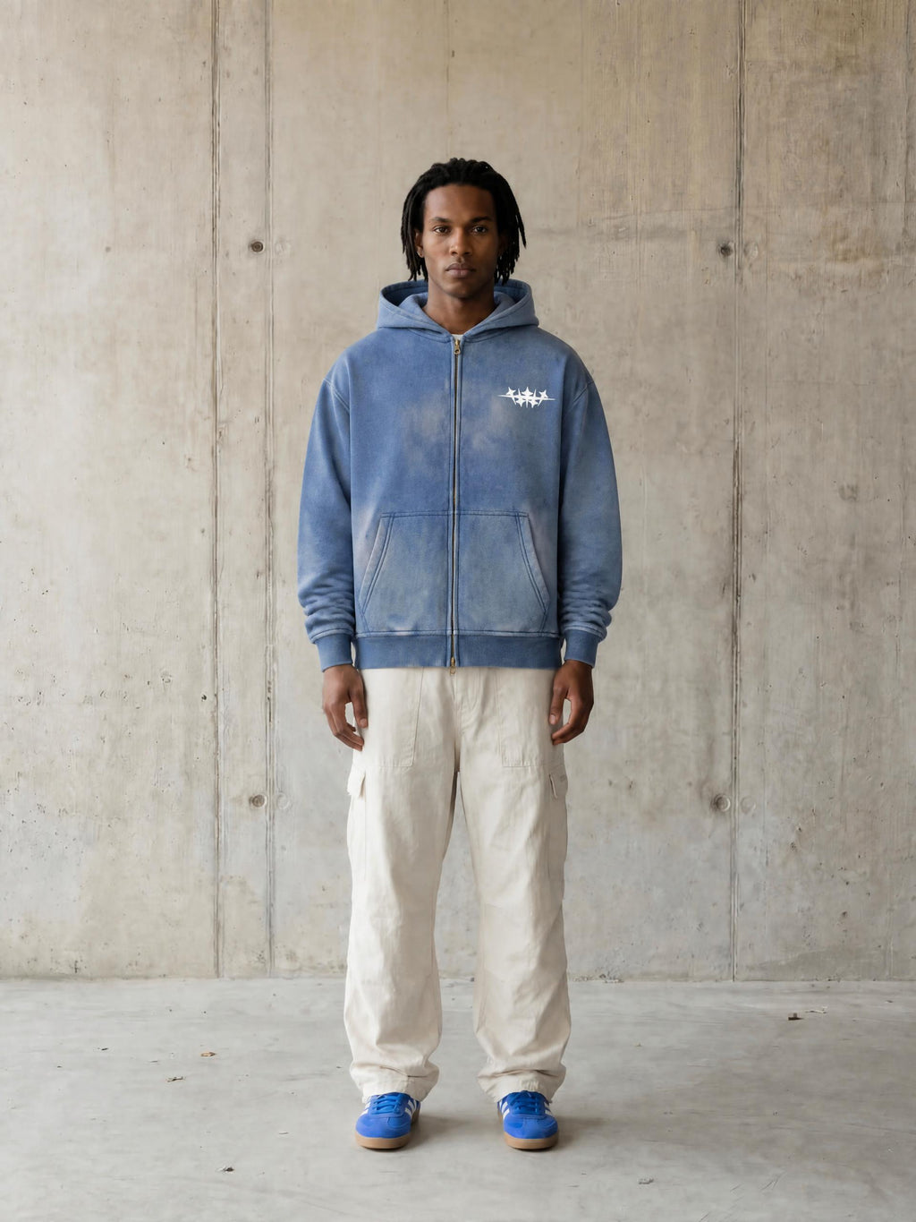 Mulini Sunfade Boxy Two-way Zip Hoodie