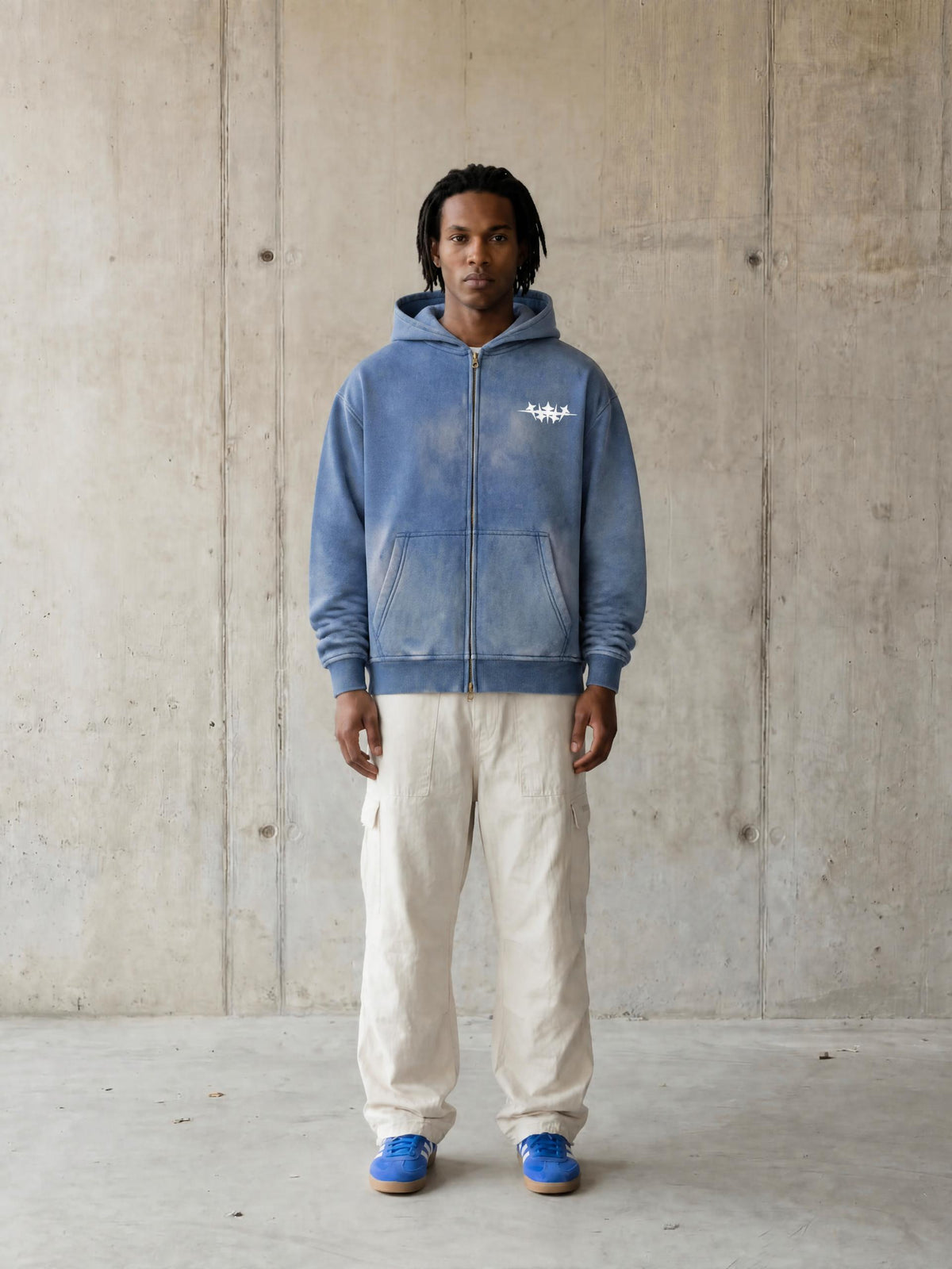 Mulini Sunfade Boxy Two-way Zip Hoodie
