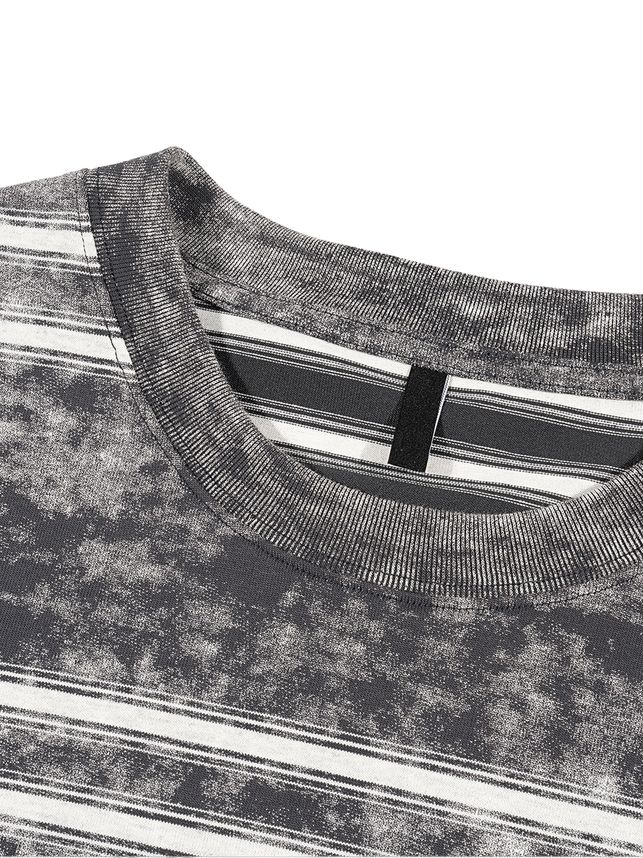 Snow Wash Striped TShirt